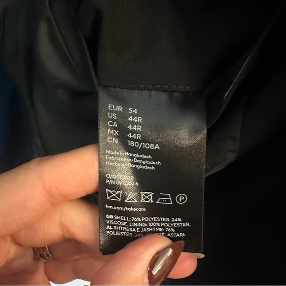 Men’s H&M Slim Fit Tuxedo Style Blazer - Picture 5 of 7